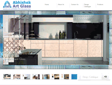 Tablet Screenshot of abhishekartglass.com